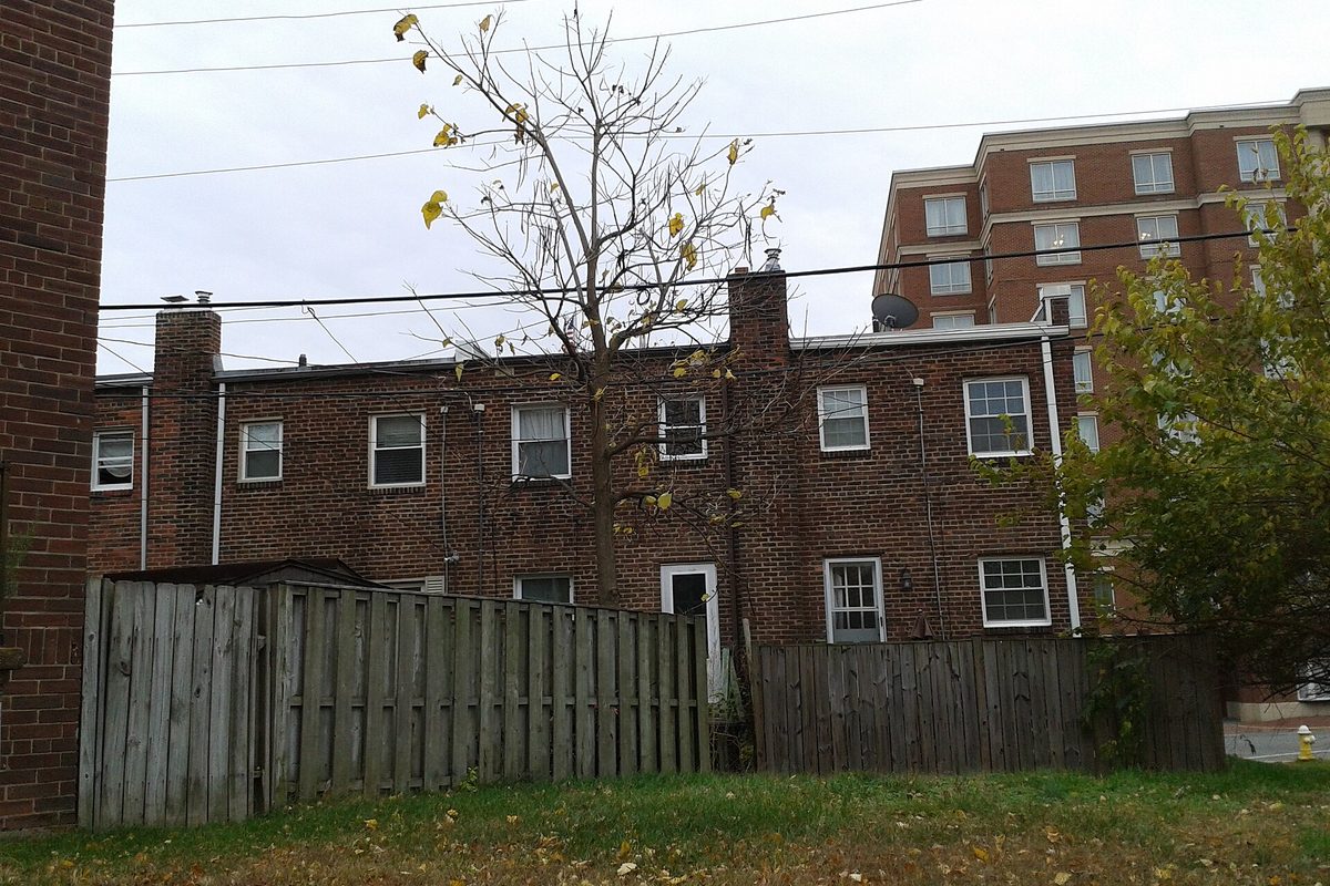 Rowhouses in old town in Alexandria, VA.