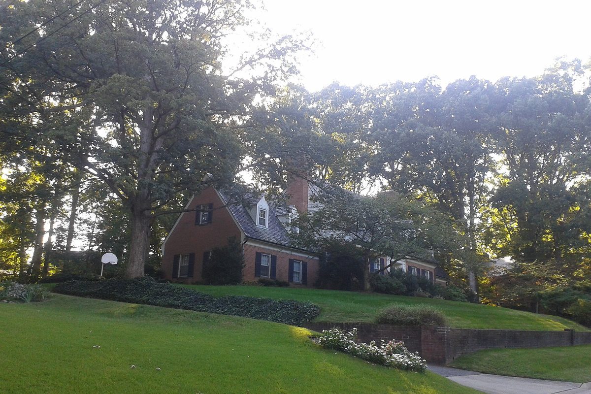 Homes in the college heights estates historic district in College Park, MD.