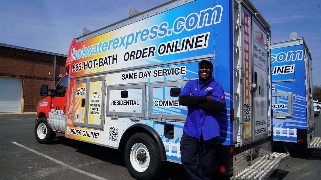 Hot Water Express service vehicle