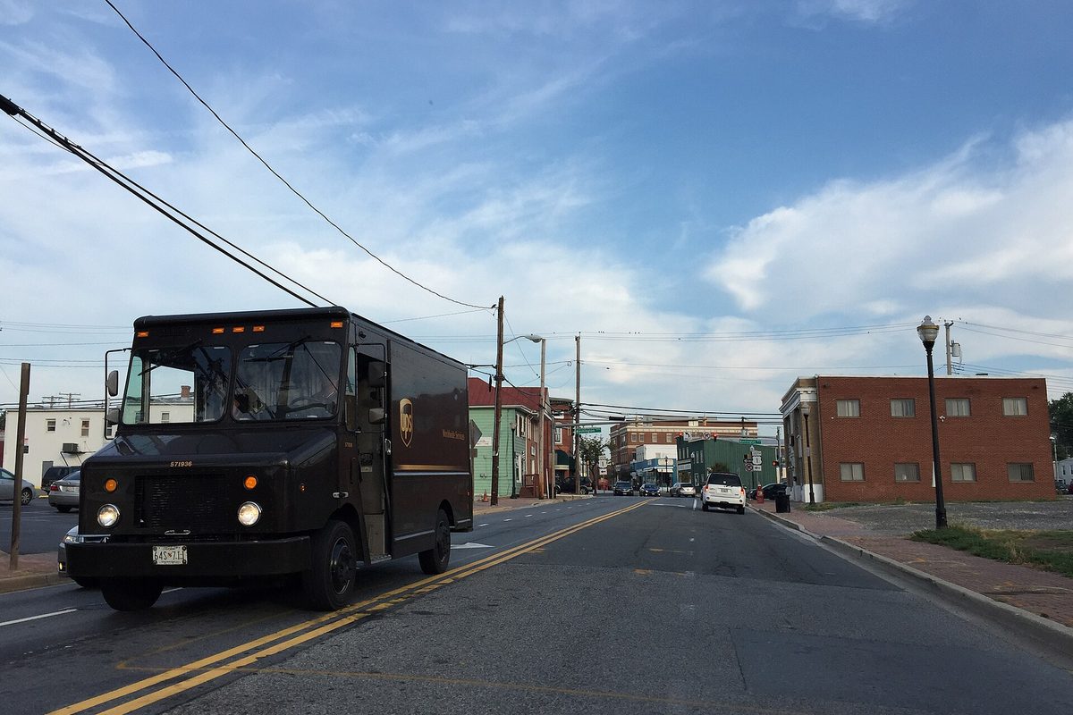 Main Street at Route 1 in Laurel, MD.