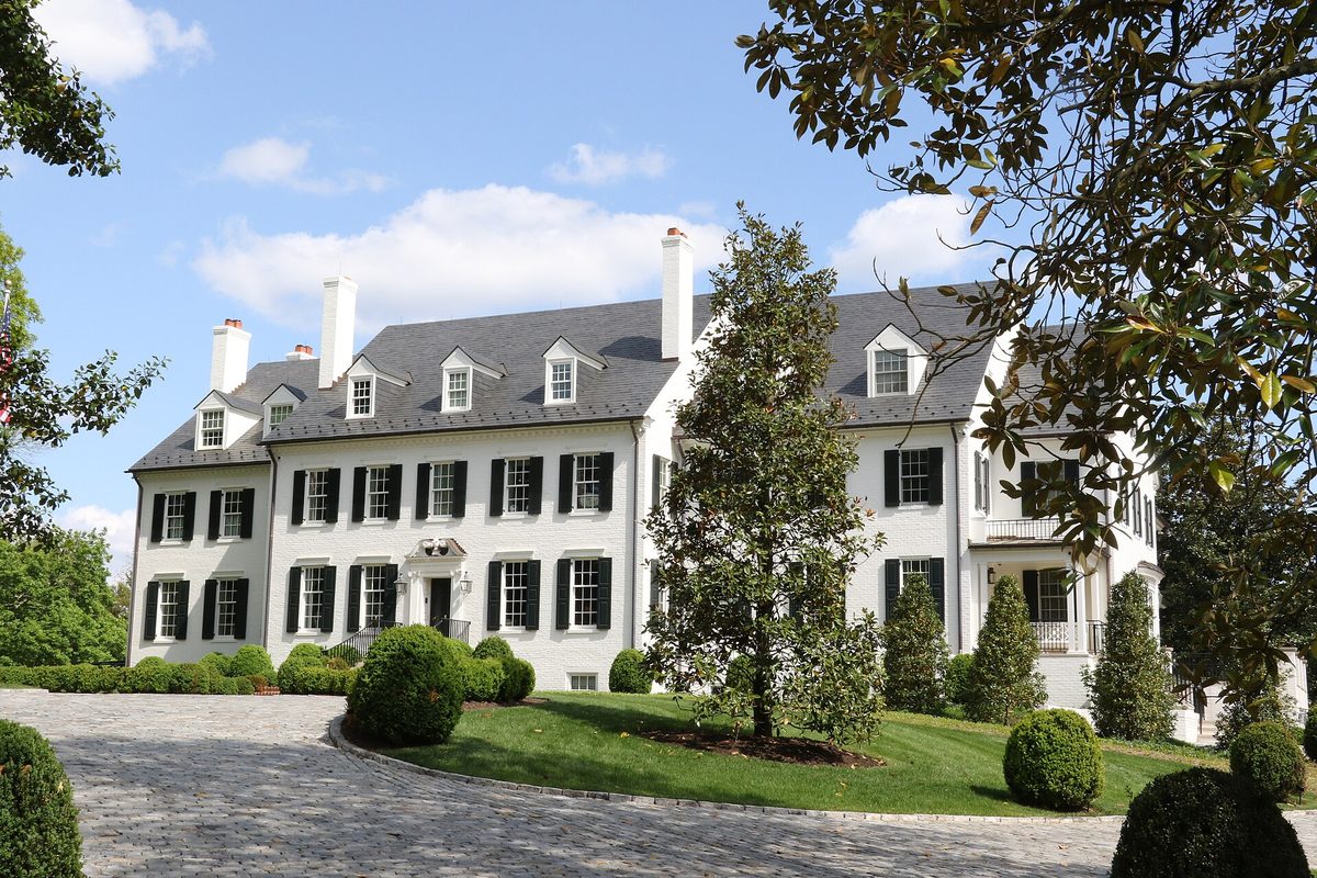 The historic hickory hill house in McLean, VA.