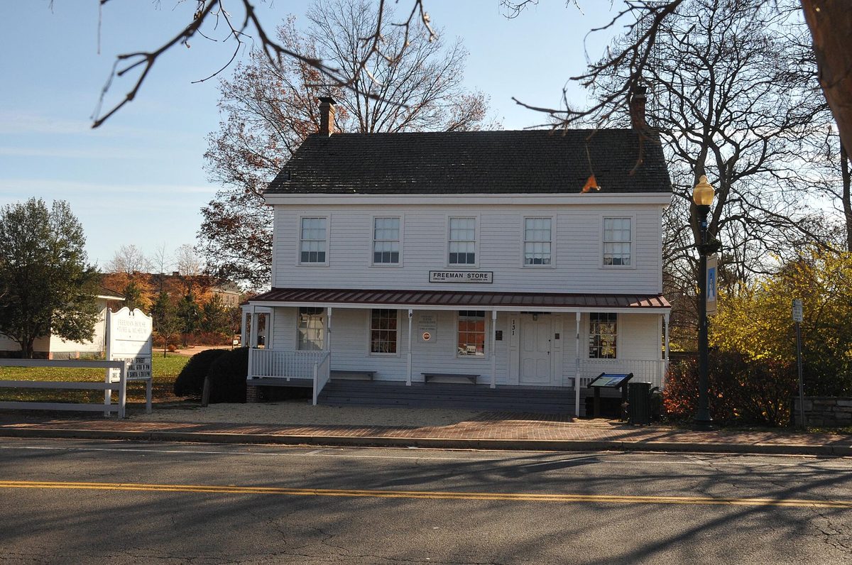 The historic Freeman Store on Church Street in Vienna, VA.